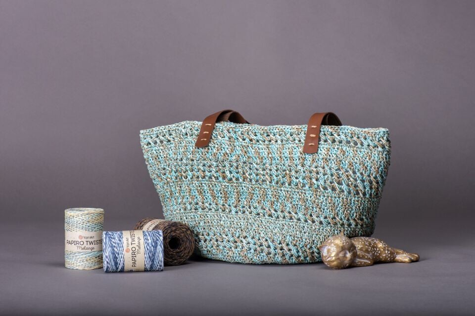 YARNART PAPIRO TWISTED MELANGE - EBRULİ KAĞIT İP