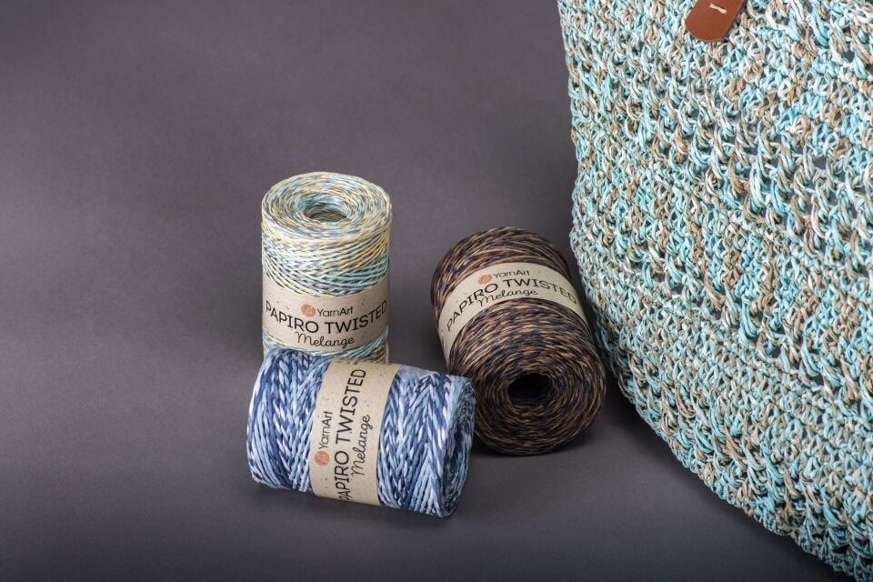 YARNART PAPIRO TWISTED MELANGE - EBRULİ KAĞIT İP