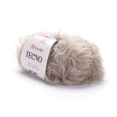 YARNART TECNO - TÜYLÜ EL ÖRGÜ İPİ KOYU KREM - 41
