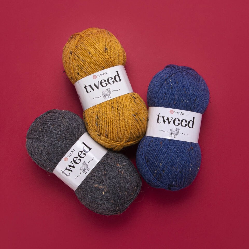 YARNART TWEED - KIRÇILLI EL ÖRGÜ İPİ