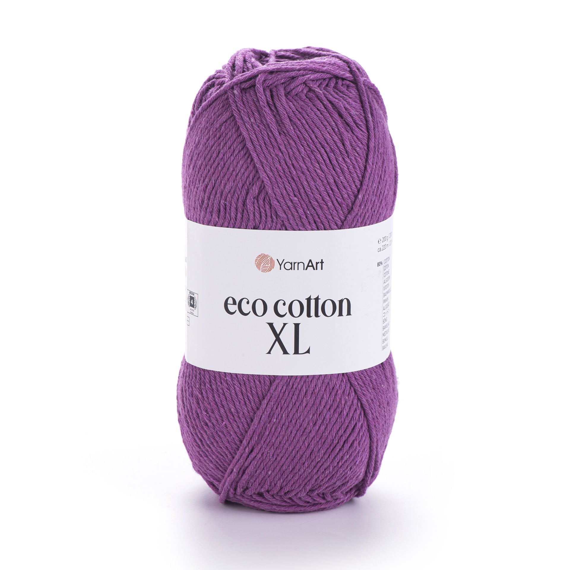 YARNART ECO COTTON XL - EL ÖRGÜ İPİ MOR - 772