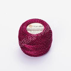 YARNART CAMELLIA - SİMLİ DANTEL İPİ VİŞNE ÇÜRÜĞÜ - 426