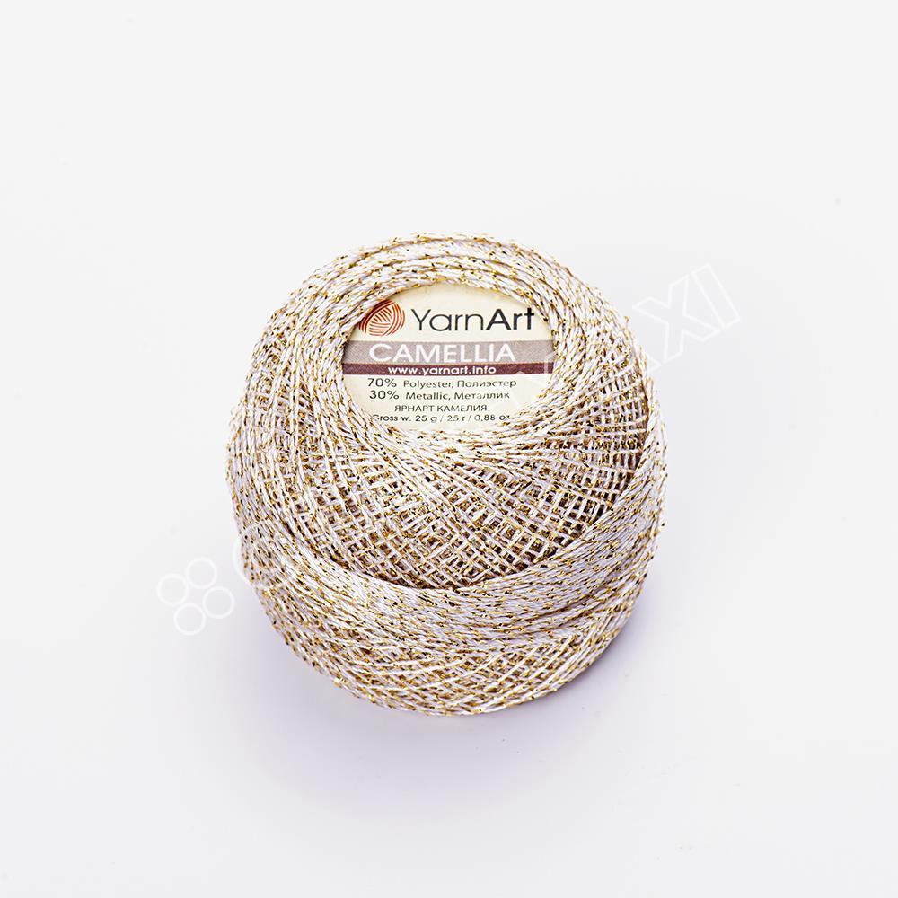 YARNART CAMELLIA - SİMLİ DANTEL İPİ KREM - 430