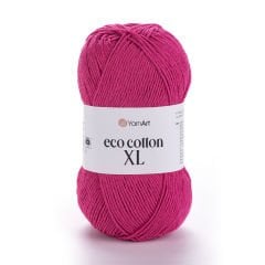 YARNART ECO COTTON XL - EL ÖRGÜ İPİ FOSFORLU PEMBE - 803