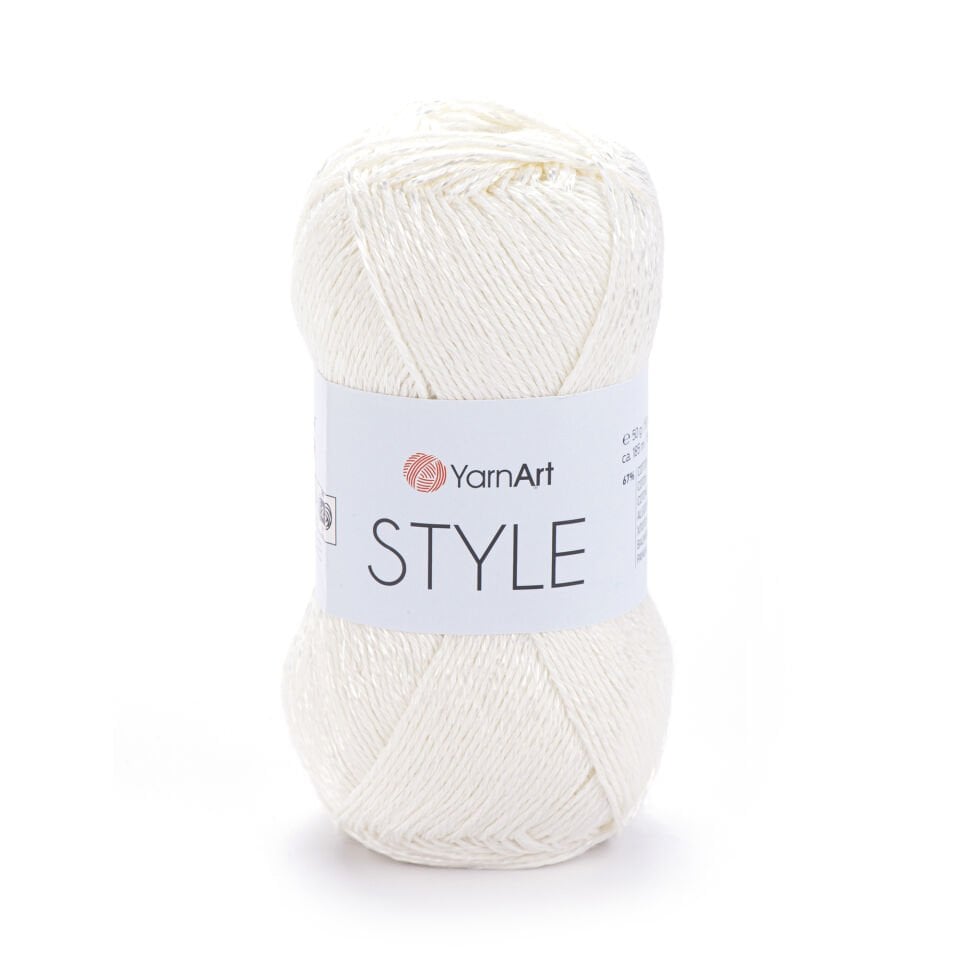 YARNART STYLE - PARLAK EL ÖRGÜ İPİ KIRIK BEYAZ - 653