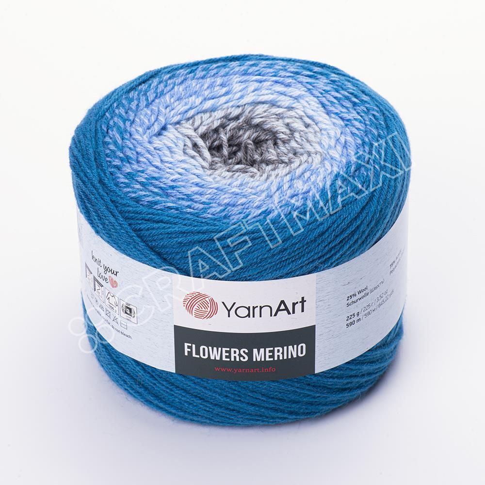 YARNART FLOWERS MERINO - EBRULİ EL ÖRGÜ İPİ EBRULİ - 540