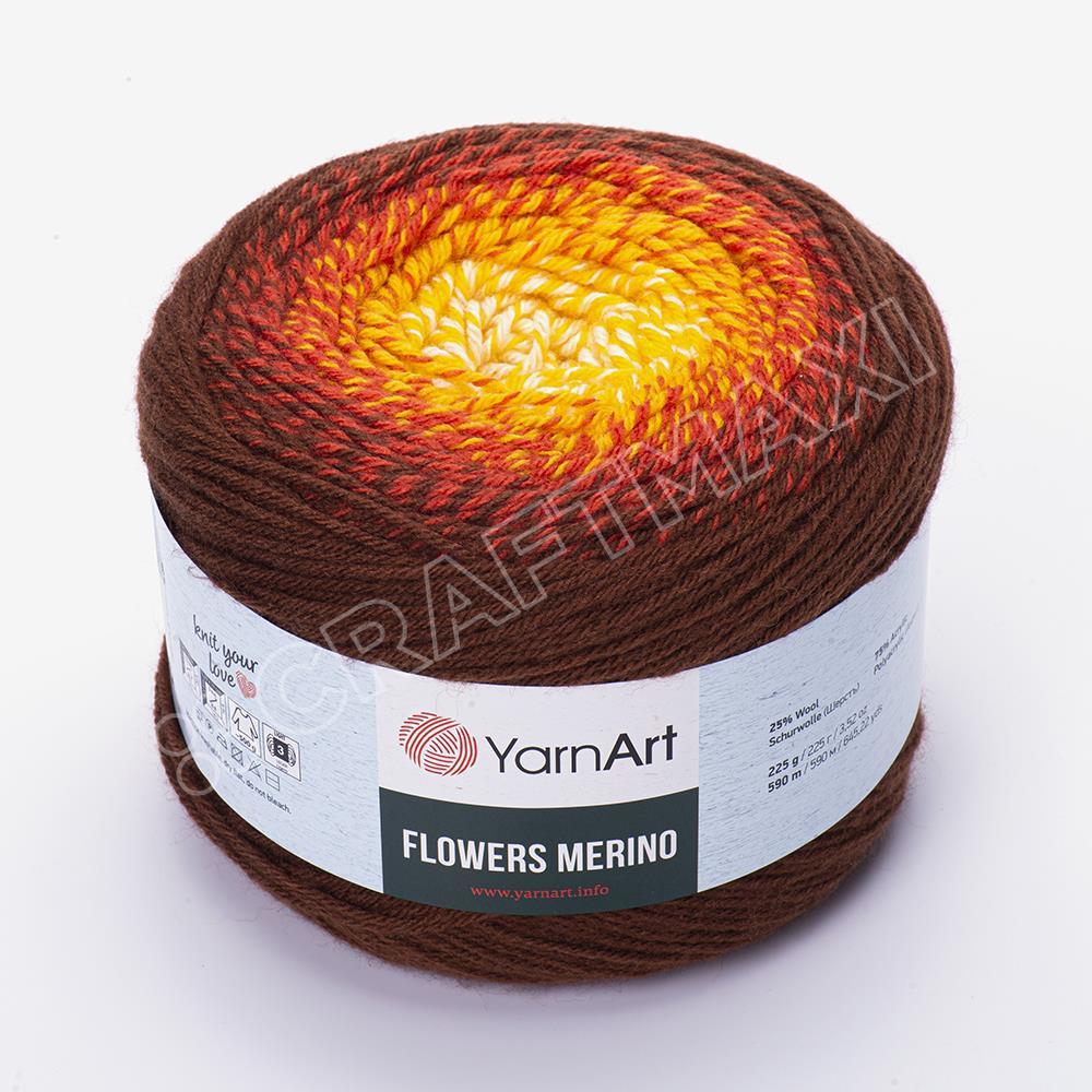 YARNART FLOWERS MERINO - EBRULİ EL ÖRGÜ İPİ EBRULİ - 530