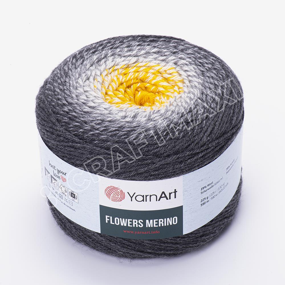 YARNART FLOWERS MERINO - EBRULİ EL ÖRGÜ İPİ EBRULİ - 536