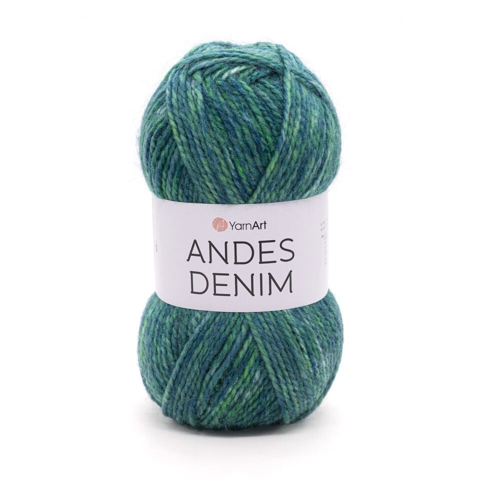 YARNART ANDES DENIM - ÖRGÜ İPİ YEŞİL - 5109