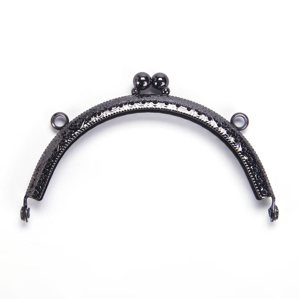 OVAL DELİKLİ BURS 10,5 CM SİYAH