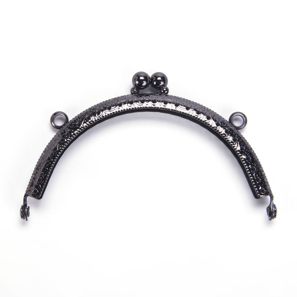 OVAL DELİKLİ BURS 10,5 CM SİYAH