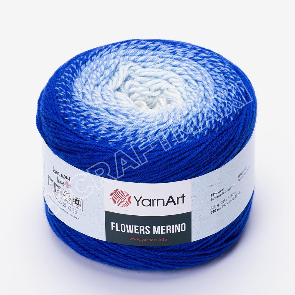 YARNART FLOWERS MERINO - EBRULİ EL ÖRGÜ İPİ EBRULİ - 543
