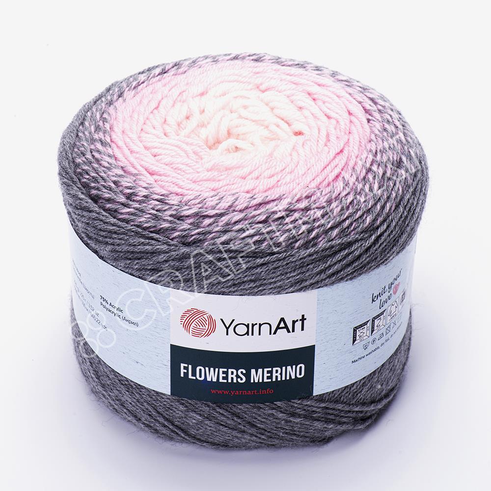 YARNART FLOWERS MERINO - EBRULİ EL ÖRGÜ İPİ EBRULİ - 544