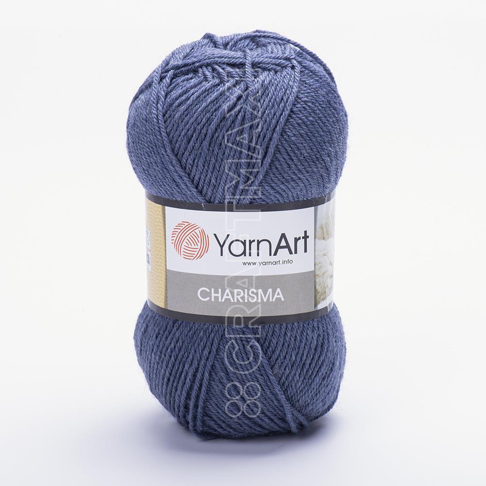 YARNART CHARISMA - EL ÖRGÜ İPİ GRİ-MAVİ - 3864