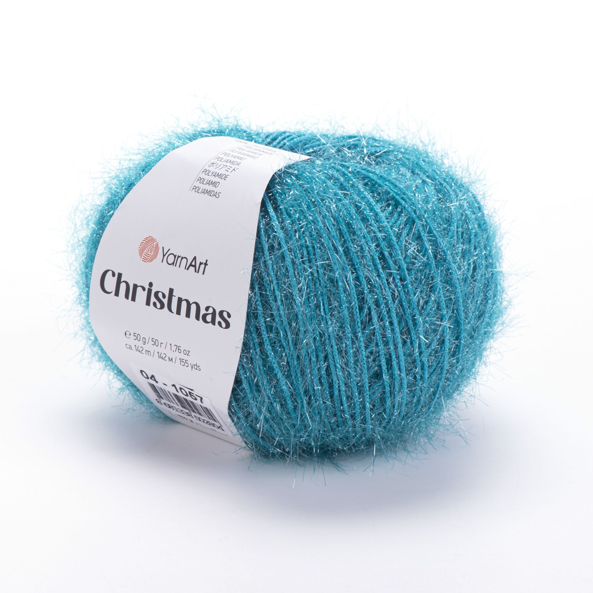 YARNART CHRISTMAS - IŞILTILI EL ÖRGÜ İPİ TURKUAZ - 04