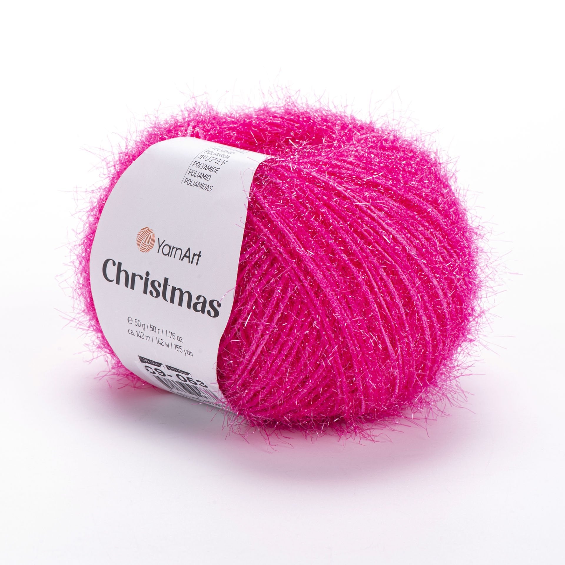 YARNART CHRISTMAS - IŞILTILI EL ÖRGÜ İPİ FUŞYA - 09