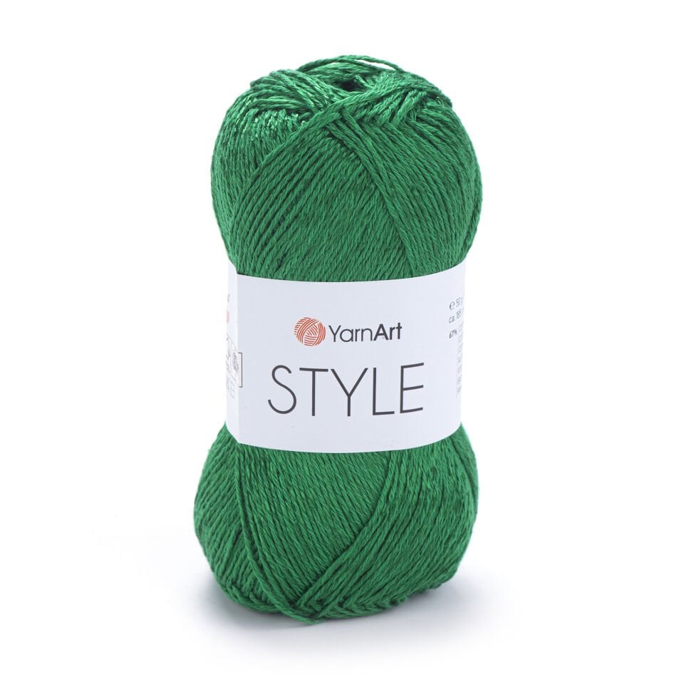 YARNART STYLE - PARLAK EL ÖRGÜ İPİ KOYU YEŞİL - 664