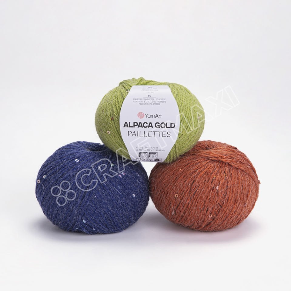 YARNART ALPACA GOLD PAILLETTES - EL ÖRGÜ İPİ