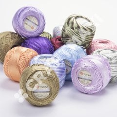 YARNART TULIP - IŞILTILI DANTEL İPİ AÇIK GRİ - 475