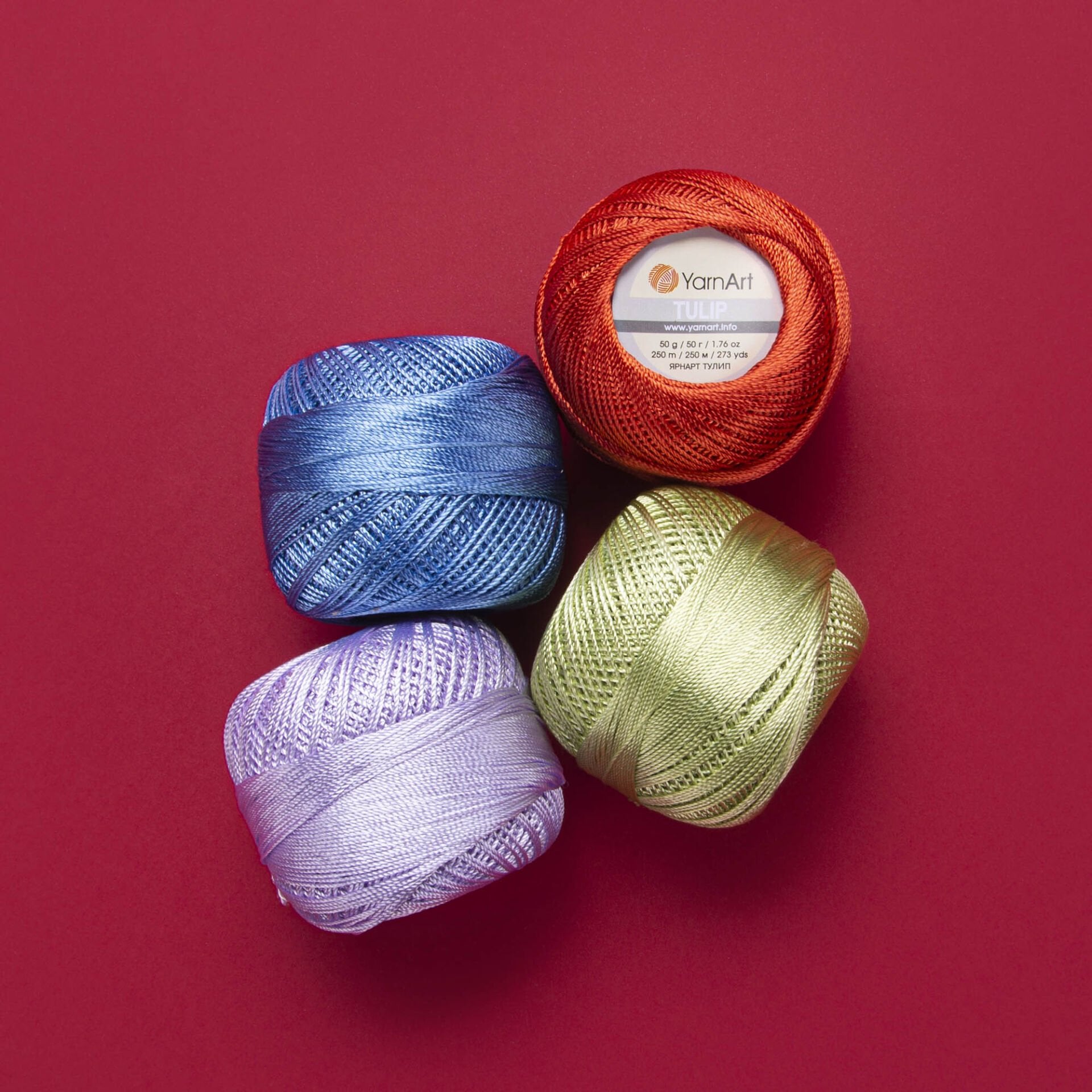 YARNART TULIP - IŞILTILI DANTEL İPİ