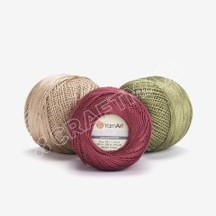 YARNART TULIP - IŞILTILI DANTEL İPİ TURKUAZ - 480