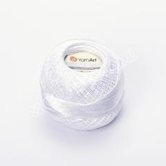 YARNART TULIP - IŞILTILI DANTEL İPİ BEYAZ - 401