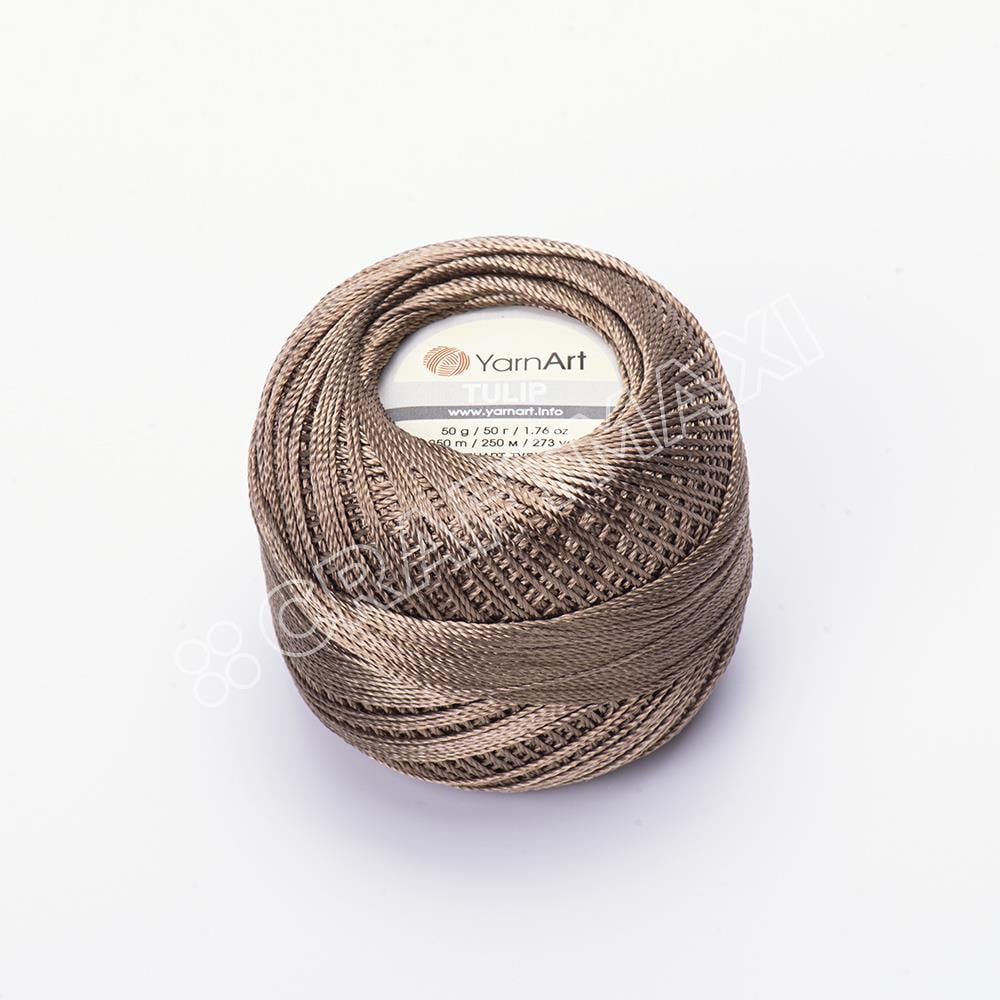 YARNART TULIP - IŞILTILI DANTEL İPİ SÜTLÜ KAHVE - 403