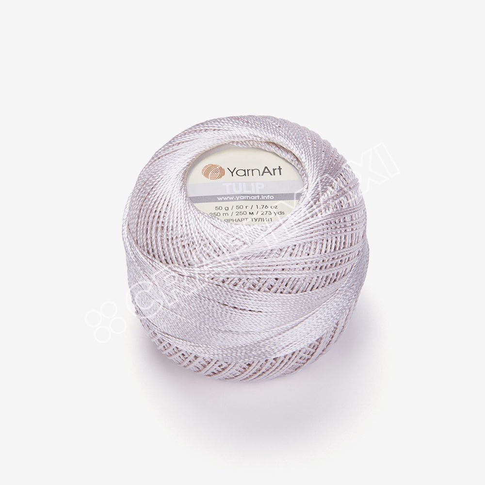 YARNART TULIP - IŞILTILI DANTEL İPİ KREM - 404