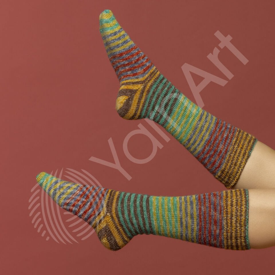YARNART FORZA STRIPE - EBRULİ ÖRGÜ İPİ