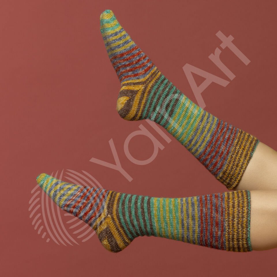 YARNART FORZA STRIPE - EBRULİ ÖRGÜ İPİ