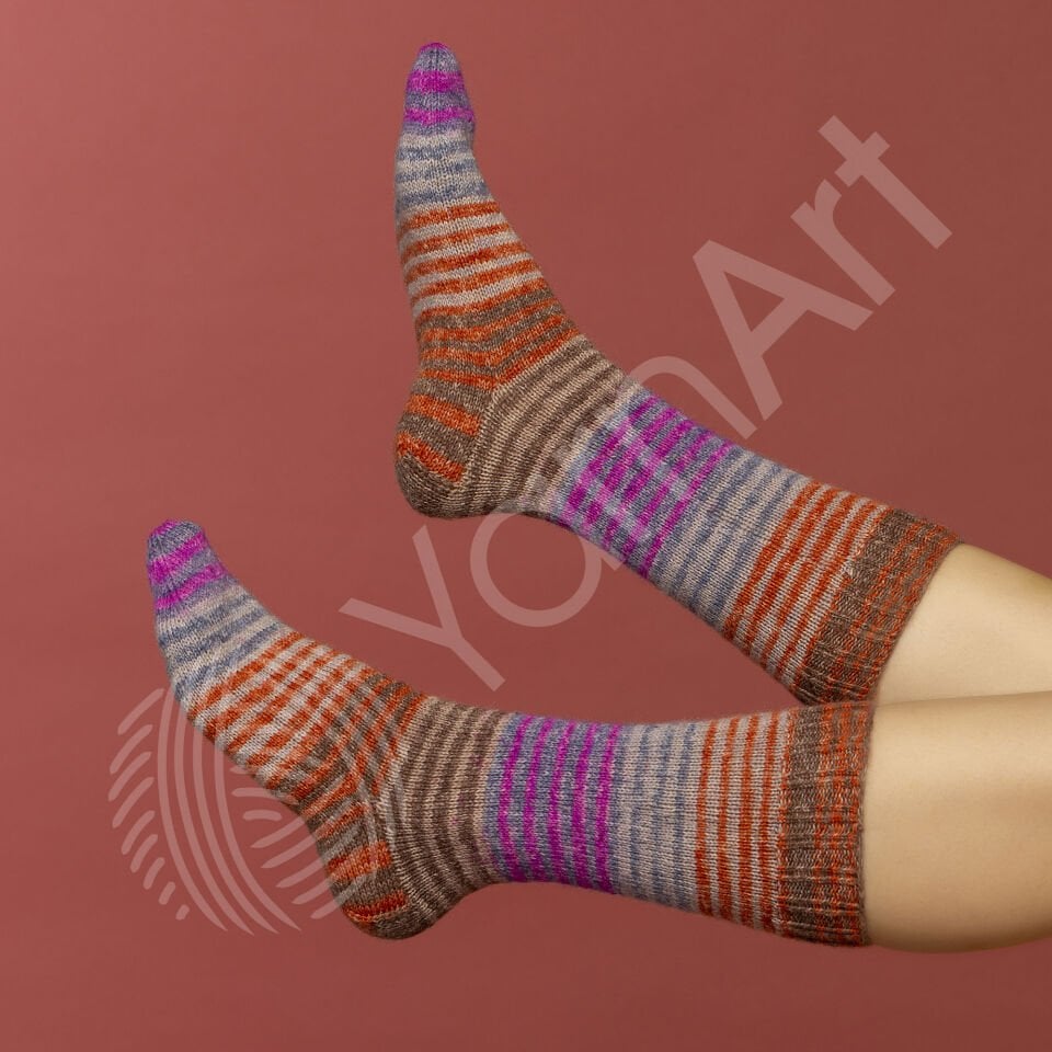 YARNART FORZA STRIPE - EBRULİ ÖRGÜ İPİ