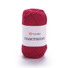 YARNART MACRAME - MAKROME EL ÖRGÜ İPİ KOYU KIRMIZI - 143