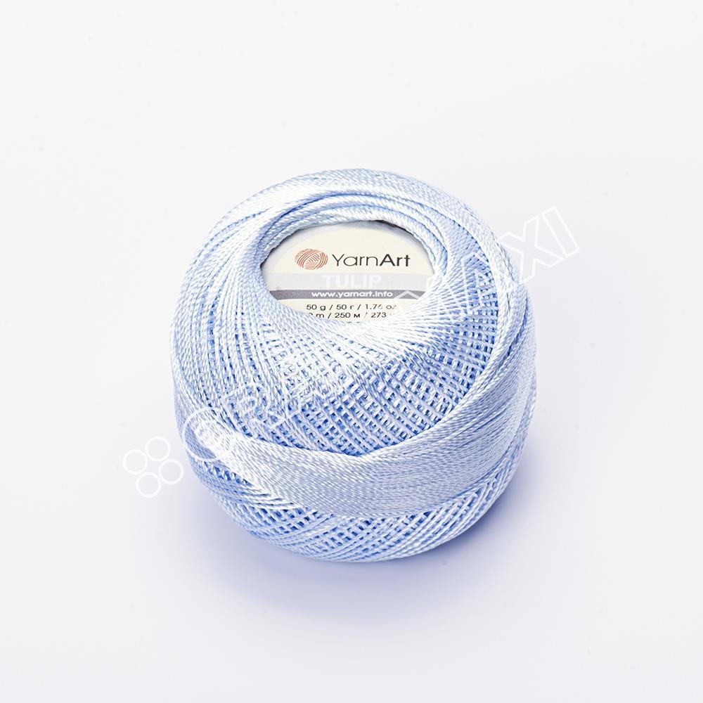 YARNART TULIP - IŞILTILI DANTEL İPİ BEBE MAVİSİ - 407