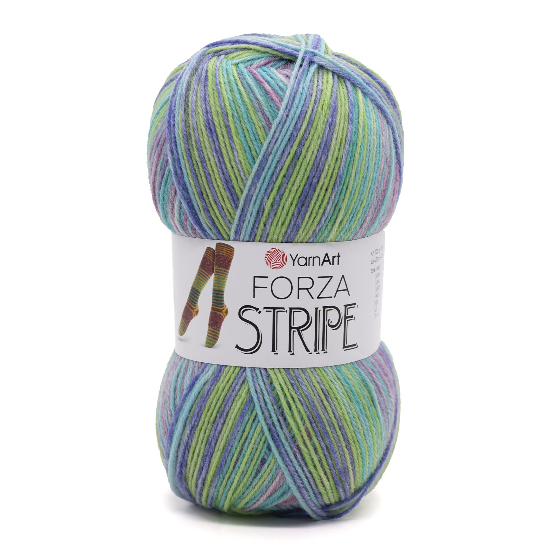 YARNART FORZA STRIPE - EBRULİ ÖRGÜ İPİ EBRULİ - 2804