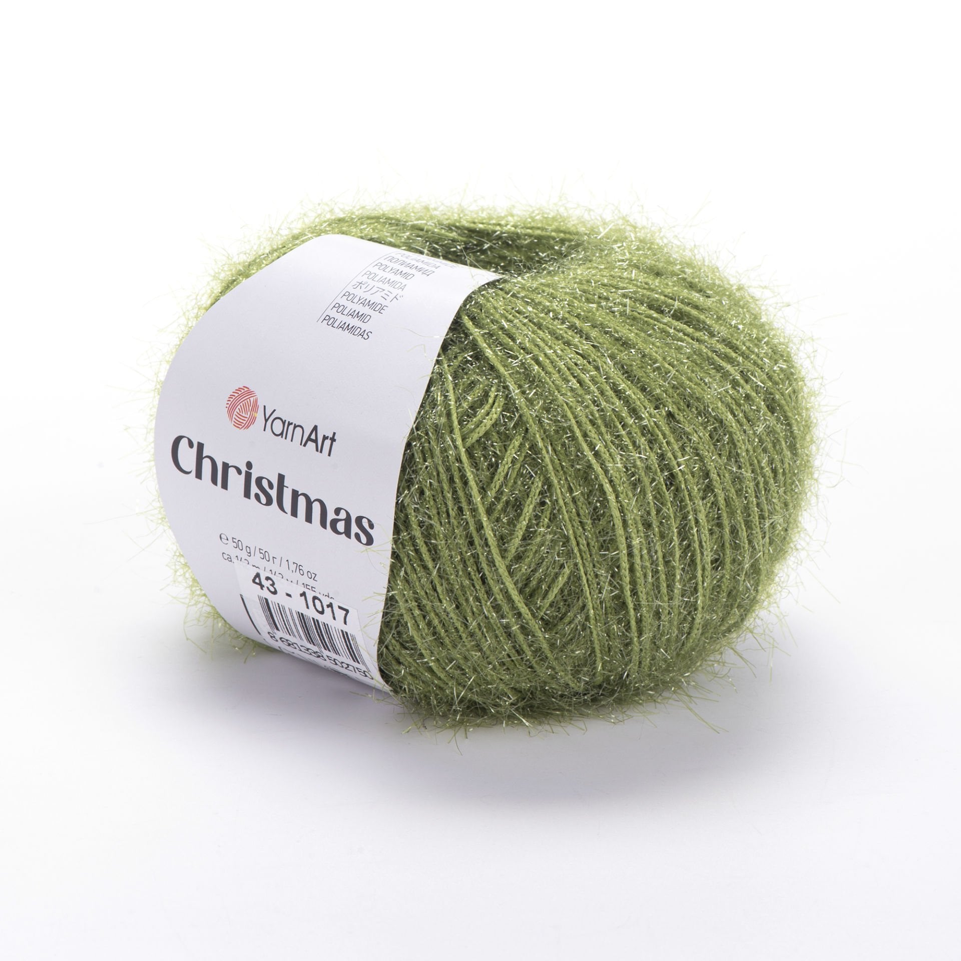 YARNART CHRISTMAS - IŞILTILI EL ÖRGÜ İPİ YEŞİL - 43
