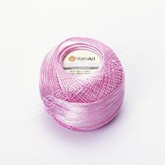 YARNART TULIP - IŞILTILI DANTEL İPİ PEMBE - 416