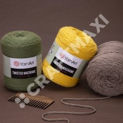 YARNART TWISTED MACRAME - MAKROME EL ÖRGÜ İPİ BEJ - 753
