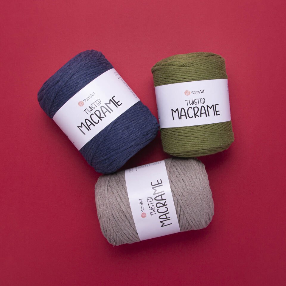 YARNART TWISTED MACRAME - MAKROME EL ÖRGÜ İPİ