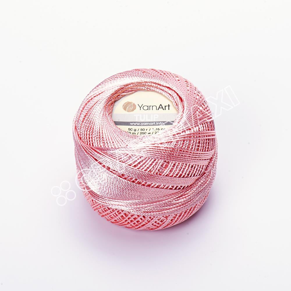 YARNART TULIP - IŞILTILI DANTEL İPİ SOMON - 418