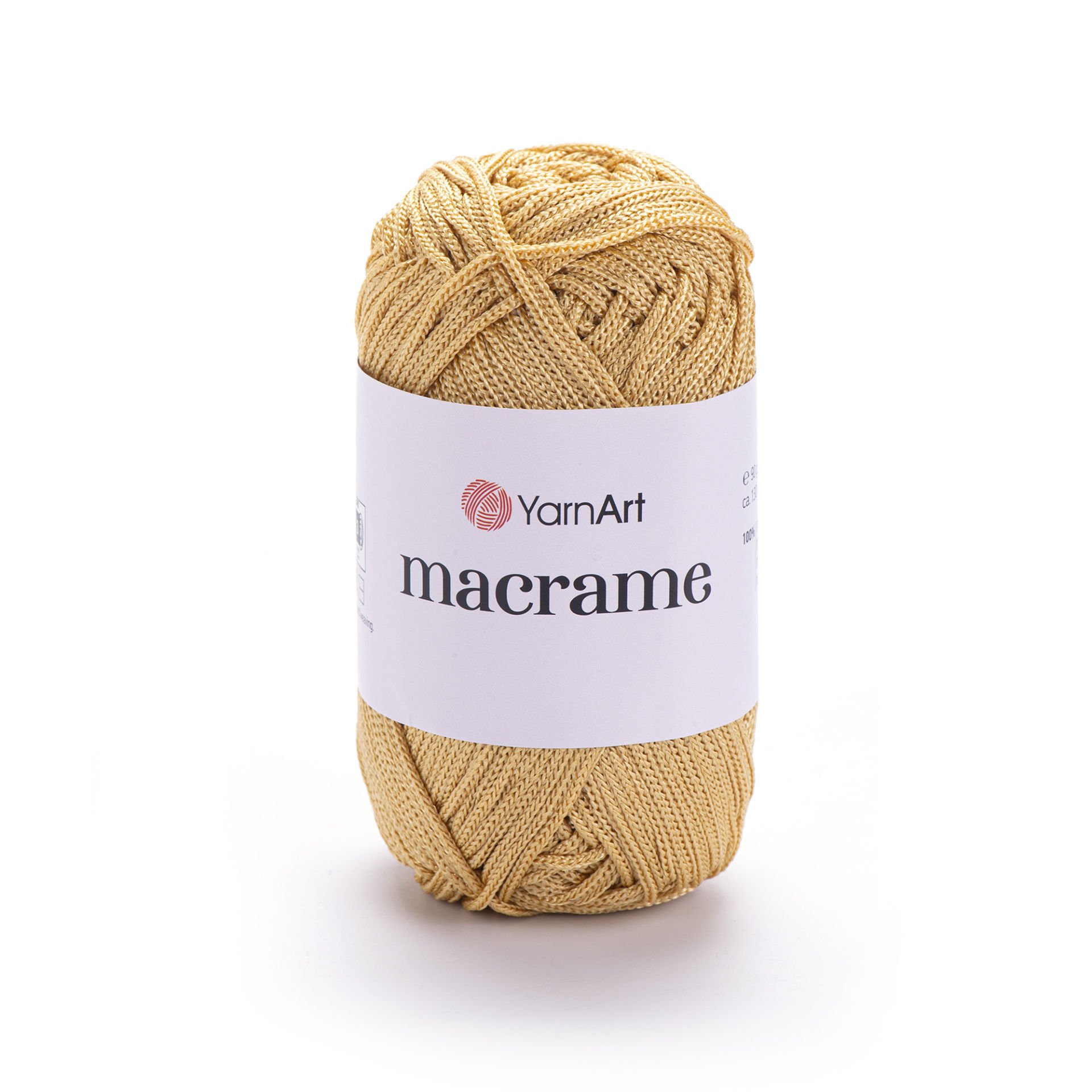 YARNART MACRAME - MAKROME EL ÖRGÜ İPİ KARAMEL - 155