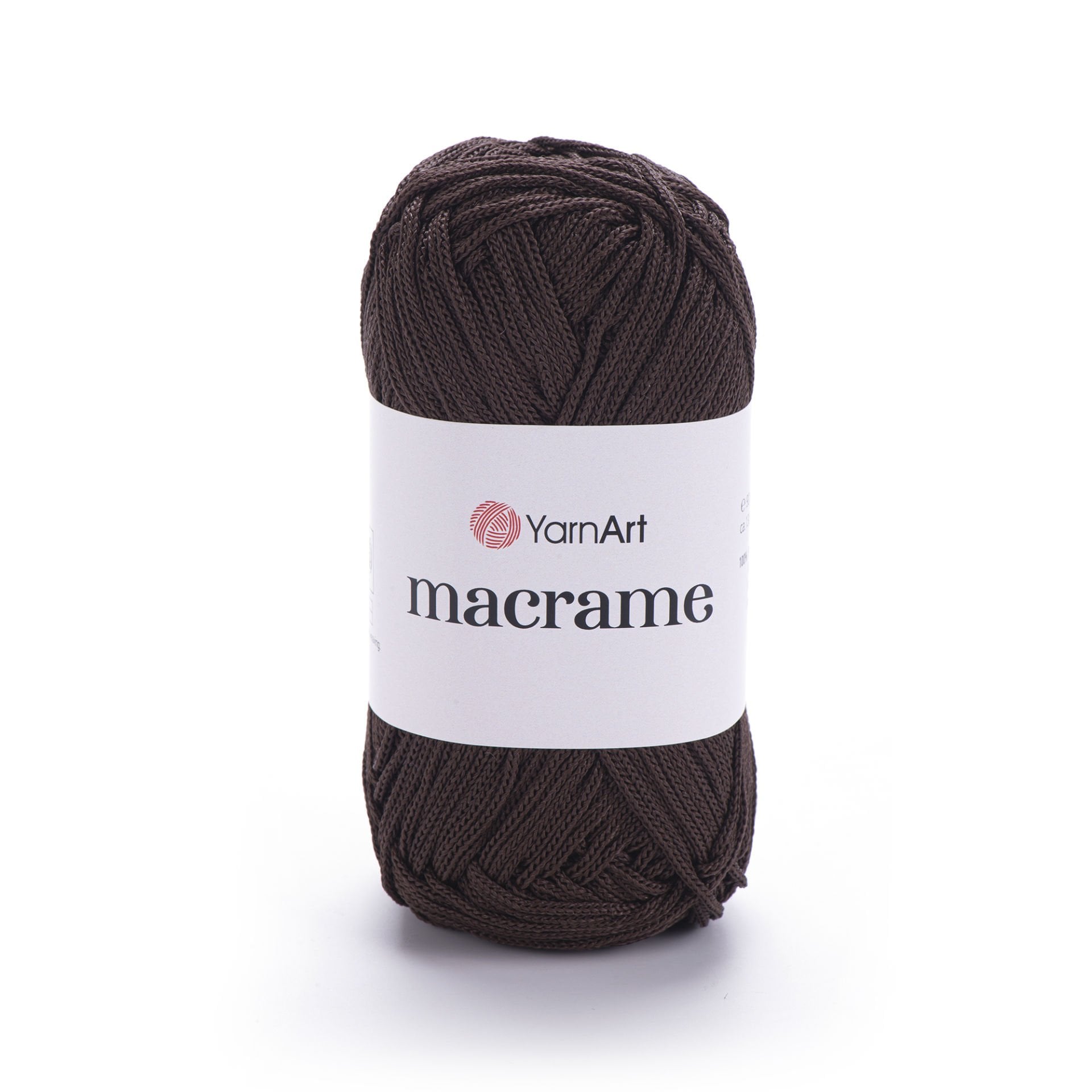 YARNART MACRAME - MAKROME EL ÖRGÜ İPİ KOYU KAHVERENGİ - 157