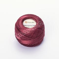 YARNART TULIP - IŞILTILI DANTEL İPİ BORDO - 422