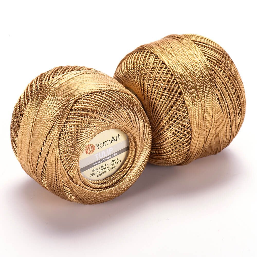 YARNART TULIP - IŞILTILI DANTEL İPİ TEN RENGİ - 428
