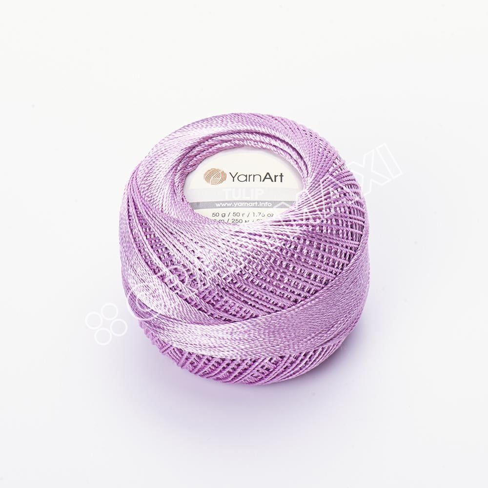 YARNART TULIP - IŞILTILI DANTEL İPİ AÇIK MOR - 429