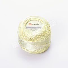 YARNART TULIP - IŞILTILI DANTEL İPİ AÇIK KREM - 437