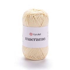 YARNART MACRAME - MAKROME EL ÖRGÜ İPİ KOYU KREM - 165