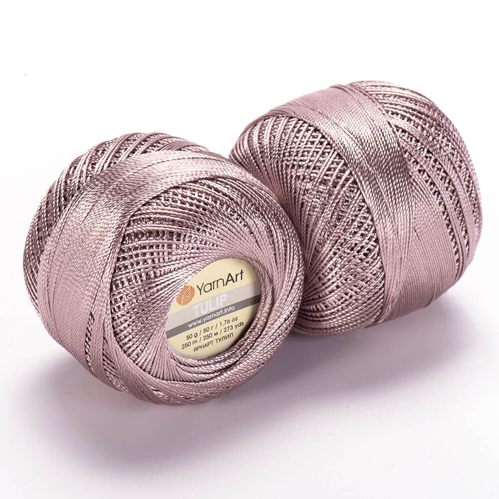 YARNART TULIP - IŞILTILI DANTEL İPİ TAŞ RENGİ - 438