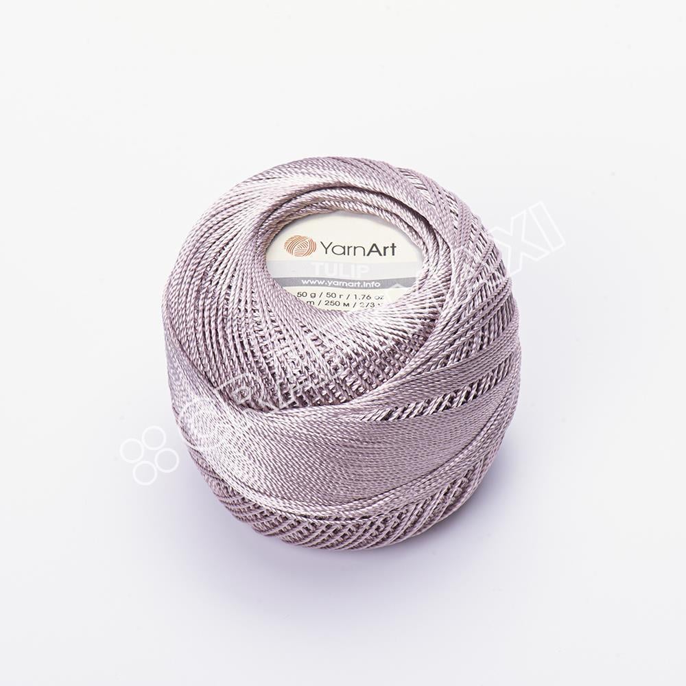 YARNART TULIP - IŞILTILI DANTEL İPİ TAŞ RENGİ - 438