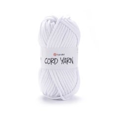 YARNART CORD YARN - AKSESUAR EL ÖRGÜ İPİ BEYAZ - 751