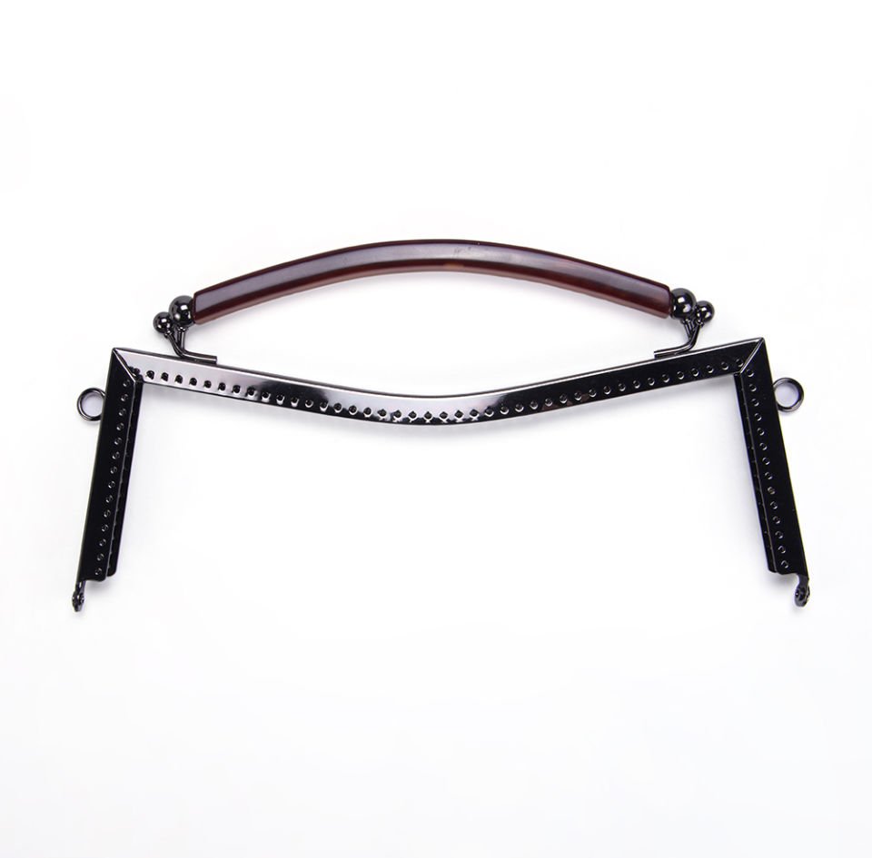 AKRİLİK SAPLI METAL BURS 25 CM SİYAH